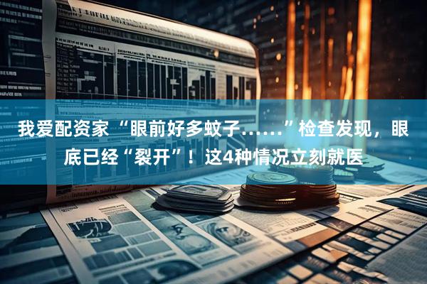 我爱配资家 “眼前好多蚊子……”检查发现，眼底已经“裂开”！这4种情况立刻就医